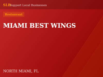MIAMI BEST WINGS — Restaurant in NORTH MIAMI, FL