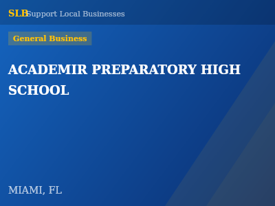 ACADEMIR PREPARATORY HIGH SCHOOL — General Business in MIAMI, FL