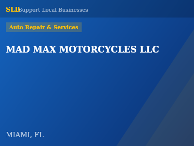 MAD MAX MOTORCYCLES LLC — Auto Repair & Services in MIAMI, FL
