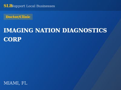 IMAGING NATION DIAGNOSTICS CORP — Doctor/Clinic in MIAMI, FL