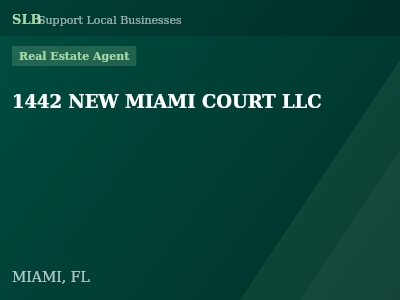 1442 NEW MIAMI COURT LLC — Real Estate Agent in MIAMI, FL
