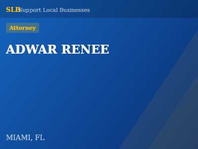 ADWAR RENEE — Attorney in MIAMI, FL