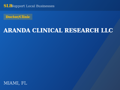 ARANDA CLINICAL RESEARCH LLC — Doctor/Clinic in MIAMI, FL