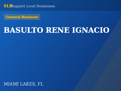BASULTO RENE IGNACIO — General Business in MIAMI LAKES, FL