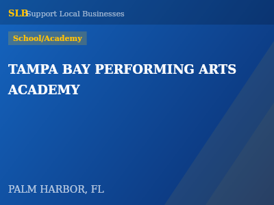 TAMPA BAY PERFORMING ARTS ACADEMY — School/Academy in PALM HARBOR, FL