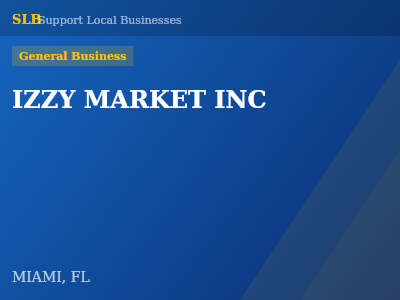 IZZY MARKET INC — General Business in MIAMI, FL