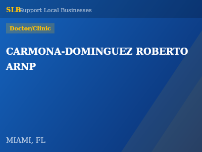 CARMONA-DOMINGUEZ ROBERTO ARNP — Doctor/Clinic in MIAMI, FL