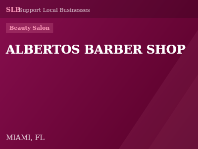 ALBERTOS BARBER SHOP — Beauty Salon in MIAMI, FL