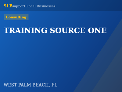 TRAINING SOURCE ONE — Consulting in WEST PALM BEACH, FL