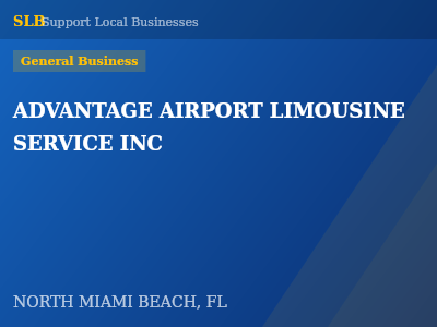ADVANTAGE AIRPORT LIMOUSINE SERVICE INC — General Business in NORTH MIAMI BEACH, FL