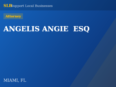 ANGELIS ANGIE  ESQ — Attorney in MIAMI, FL