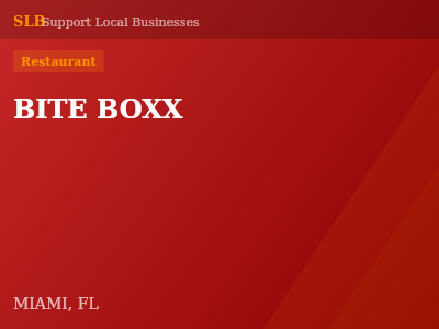 BITE BOXX — Restaurant in MIAMI, FL
