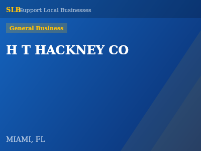 H T HACKNEY CO — General Business in MIAMI, FL