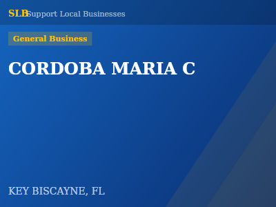 CORDOBA MARIA C — General Business in KEY BISCAYNE, FL