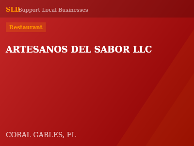 ARTESANOS DEL SABOR LLC — Restaurant in CORAL GABLES, FL
