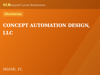 CONCEPT AUTOMATION DESIGN, LLC — Electrician in MIAMI, FL