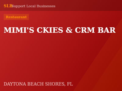 MIMI'S CKIES & CRM BAR — Restaurant in DAYTONA BEACH SHORES, FL