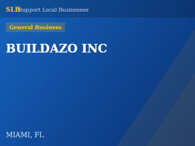 BUILDAZO INC — General Business in MIAMI, FL