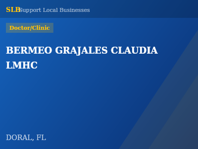BERMEO GRAJALES CLAUDIA LMHC — Doctor/Clinic in DORAL, FL