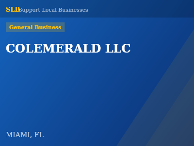 COLEMERALD LLC — General Business in MIAMI, FL