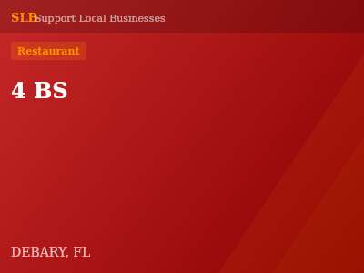 4 BS — Restaurant in DEBARY, FL