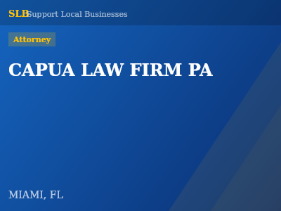 CAPUA LAW FIRM PA — Attorney in MIAMI, FL