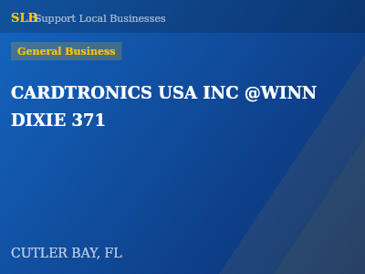 CARDTRONICS USA INC @WINN DIXIE 371 — General Business in CUTLER BAY, FL