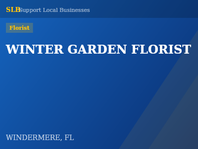 WINTER GARDEN FLORIST — Florist in WINDERMERE, FL