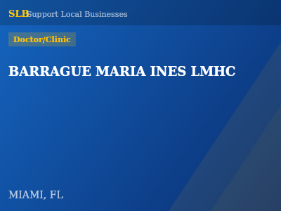 BARRAGUE MARIA INES LMHC — Doctor/Clinic in MIAMI, FL
