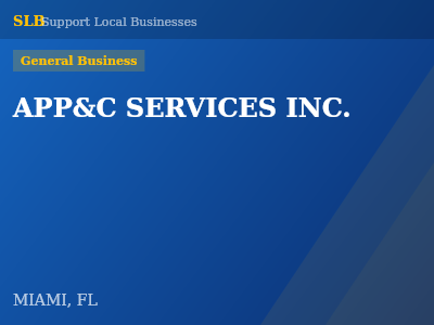 APP&C SERVICES INC. — General Business in MIAMI, FL
