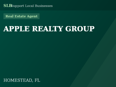 APPLE REALTY GROUP — Real Estate Agent in HOMESTEAD, FL