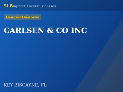 CARLSEN & CO INC — General Business in KEY BISCAYNE, FL