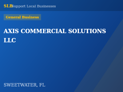 AXIS COMMERCIAL SOLUTIONS LLC — General Business in SWEETWATER, FL
