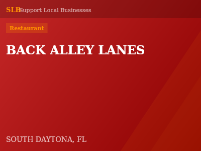 BACK ALLEY LANES — Restaurant in SOUTH DAYTONA, FL