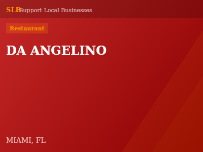 DA ANGELINO — Restaurant in MIAMI, FL