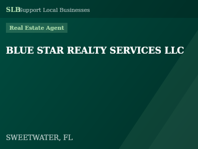 BLUE STAR REALTY SERVICES LLC — Real Estate Agent in SWEETWATER, FL