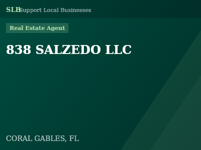 838 SALZEDO LLC — Real Estate Agent in CORAL GABLES, FL