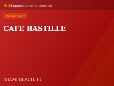CAFE BASTILLE — Restaurant in MIAMI BEACH, FL