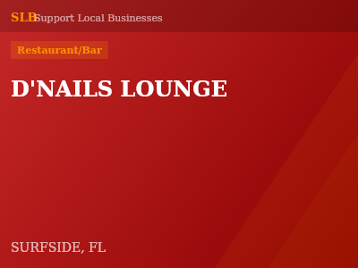 D'NAILS LOUNGE — Restaurant/Bar in SURFSIDE, FL