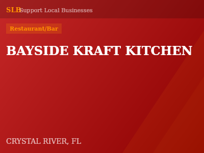 BAYSIDE KRAFT KITCHEN — Restaurant/Bar in CRYSTAL RIVER, FL