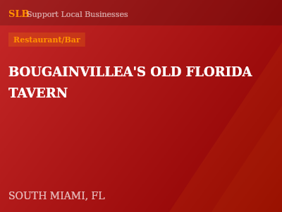 BOUGAINVILLEA'S OLD FLORIDA TAVERN — Restaurant/Bar in SOUTH MIAMI, FL