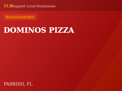 DOMINOS PIZZA — Restaurant/Bar in PARRISH, FL