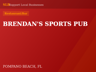 BRENDAN'S SPORTS PUB — Restaurant/Bar in POMPANO BEACH, FL