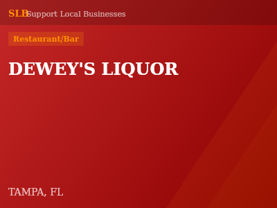 DEWEY'S LIQUOR — Restaurant/Bar in TAMPA, FL