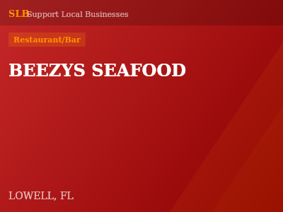 BEEZYS SEAFOOD — Restaurant/Bar in LOWELL, FL