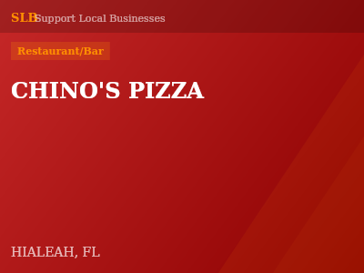 CHINO'S PIZZA — Restaurant/Bar in HIALEAH, FL
