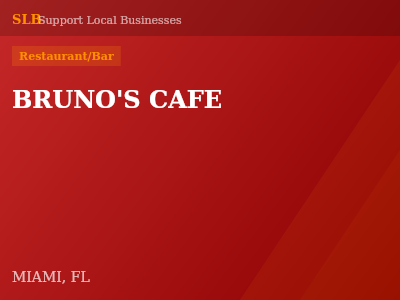 BRUNO'S CAFE — Restaurant/Bar in MIAMI, FL