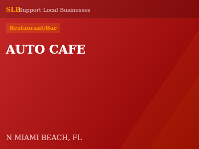 AUTO CAFE — Restaurant/Bar in N MIAMI BEACH, FL