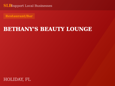 BETHANY'S BEAUTY LOUNGE — Restaurant/Bar in HOLIDAY, FL
