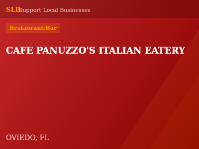 CAFE PANUZZO'S ITALIAN EATERY — Restaurant/Bar in OVIEDO, FL